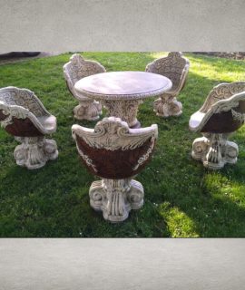 Betonnen tuin set