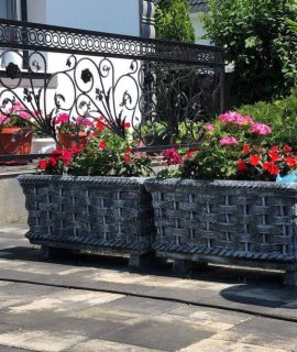 Exclusieve bloembakken van beton