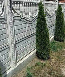 Stijlvolle betonnen siermuur